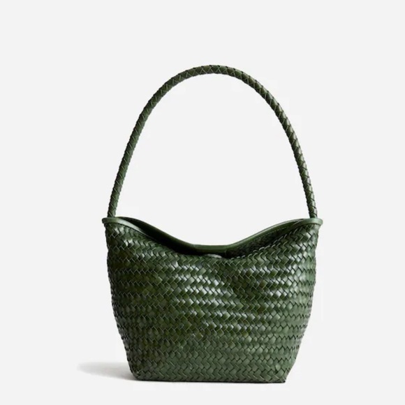 Madewell Handbags - Madewell Olive Green Woven Shoulder Bag (NWT)